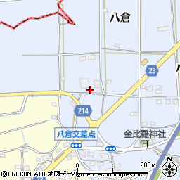 愛媛県伊予市八倉498-13周辺の地図