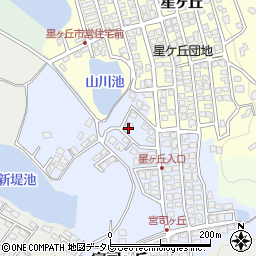 福岡県福津市宮司ヶ丘25-10周辺の地図
