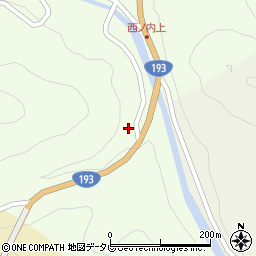 徳島県那賀郡那賀町御所谷鍛治屋周辺の地図