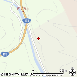徳島県那賀郡那賀町丈ヶ谷木下周辺の地図