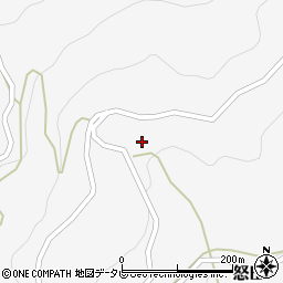 高知県長岡郡大豊町怒田1056周辺の地図