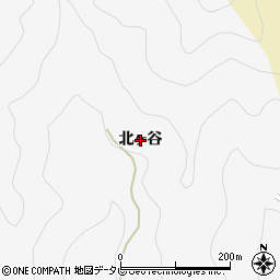 徳島県那賀町（那賀郡）成瀬（北ヶ谷）周辺の地図