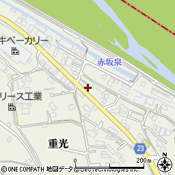 愛媛県伊予郡砥部町重光156-1周辺の地図