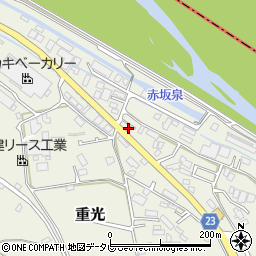 愛媛県伊予郡砥部町重光156周辺の地図