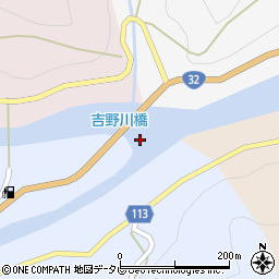 吉野川橋周辺の地図
