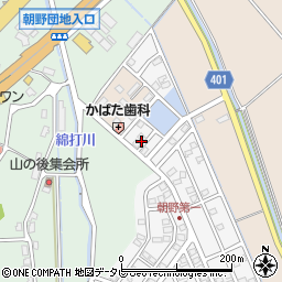 福岡県宗像市朝野26周辺の地図