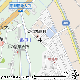 福岡県宗像市朝野24周辺の地図