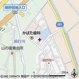 福岡県宗像市朝野27周辺の地図