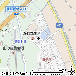 福岡県宗像市朝野22周辺の地図