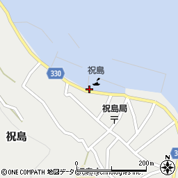 祝島港旅客船ターミナル（上関航運）周辺の地図
