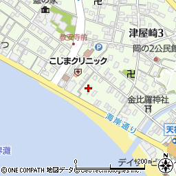 津屋崎テラス周辺の地図