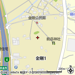 〒807-1263 福岡県北九州市八幡西区金剛の地図