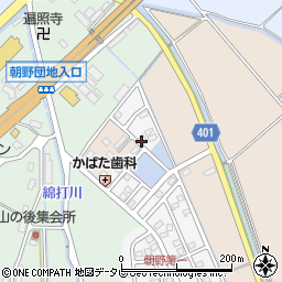 福岡県宗像市朝野11周辺の地図