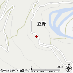 高知県長岡郡大豊町立野109周辺の地図