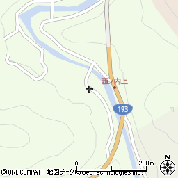 徳島県那賀郡那賀町御所谷車瀬周辺の地図