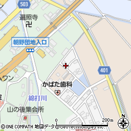 福岡県宗像市朝野8周辺の地図