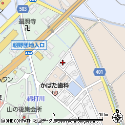 福岡県宗像市朝野2周辺の地図