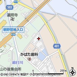 福岡県宗像市朝野5周辺の地図