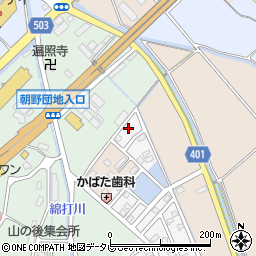 福岡県宗像市朝野3周辺の地図