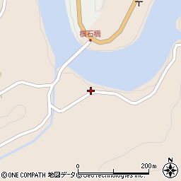 徳島県那賀郡那賀町横石上地野周辺の地図