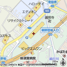 ゲオ宗像野坂店周辺の地図