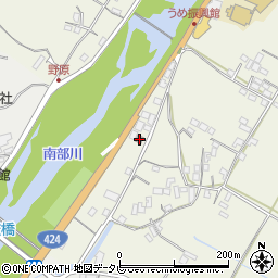 上南部郵便局周辺の地図