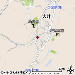 釈迦院地区集落センター周辺の地図