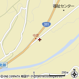 和歌山県田辺市中辺路町栗栖川171-4周辺の地図