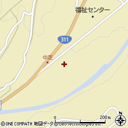 和歌山県田辺市中辺路町栗栖川171周辺の地図