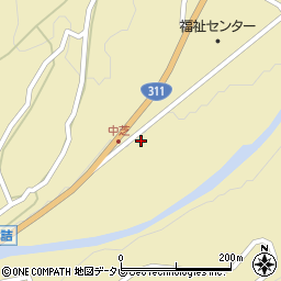 和歌山県田辺市中辺路町栗栖川171-3周辺の地図