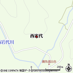 和歌山県日高郡みなべ町西岩代周辺の地図