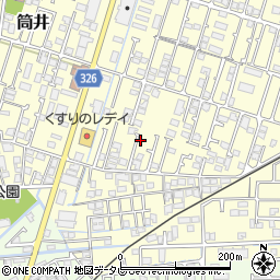 〒791-3120 愛媛県伊予郡松前町筒井の地図