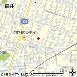 愛媛県松前町（伊予郡）筒井周辺の地図