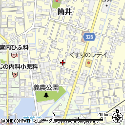 愛媛県伊予郡松前町筒井341-2周辺の地図