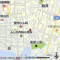愛媛県伊予郡松前町筒井1350-7周辺の地図
