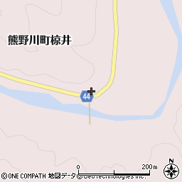 和歌山県新宮市熊野川町椋井75周辺の地図