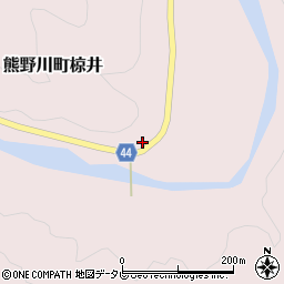 和歌山県新宮市熊野川町椋井74周辺の地図