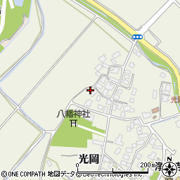 福岡県宗像市光岡周辺の地図