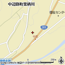 和歌山県田辺市中辺路町栗栖川224-2周辺の地図
