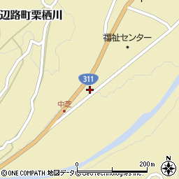 ヒトミ観光バス　田辺営業所周辺の地図
