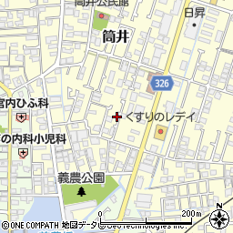 愛媛県伊予郡松前町筒井341-6周辺の地図
