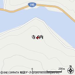 徳島県那賀郡那賀町木頭助寺ノ内周辺の地図