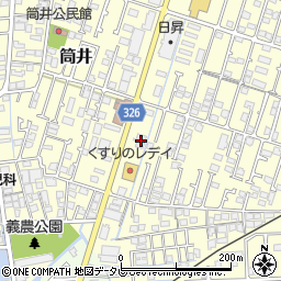 愛媛県伊予郡松前町筒井399周辺の地図