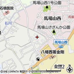 福岡県北九州市八幡西区馬場山緑15-18周辺の地図