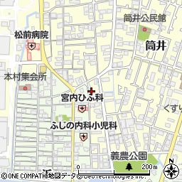 愛媛県伊予郡松前町筒井1364-11周辺の地図