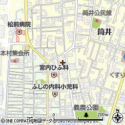 愛媛県伊予郡松前町筒井1364周辺の地図