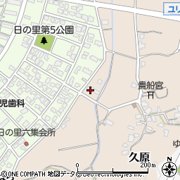 福岡県宗像市久原790周辺の地図
