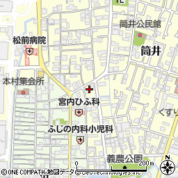 愛媛県伊予郡松前町筒井1364-1周辺の地図