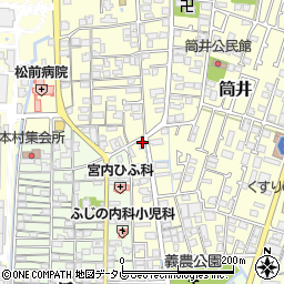 愛媛県伊予郡松前町筒井1364-9周辺の地図