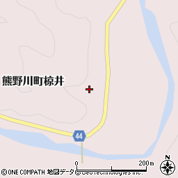 和歌山県新宮市熊野川町椋井52周辺の地図
